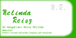 melinda reisz business card